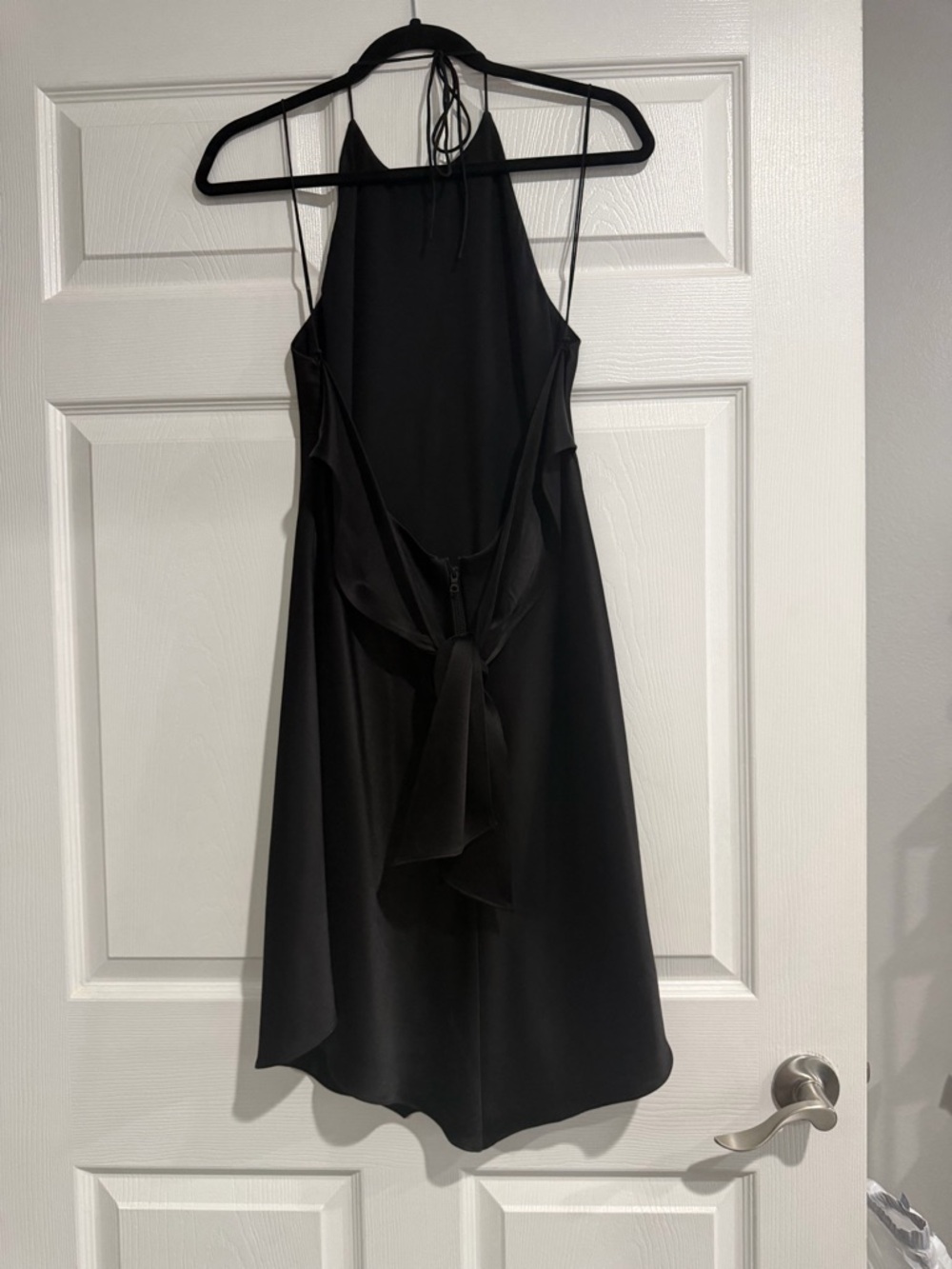 Alice + Olivia Black Halter Mini Dress - Picture 6 of 7